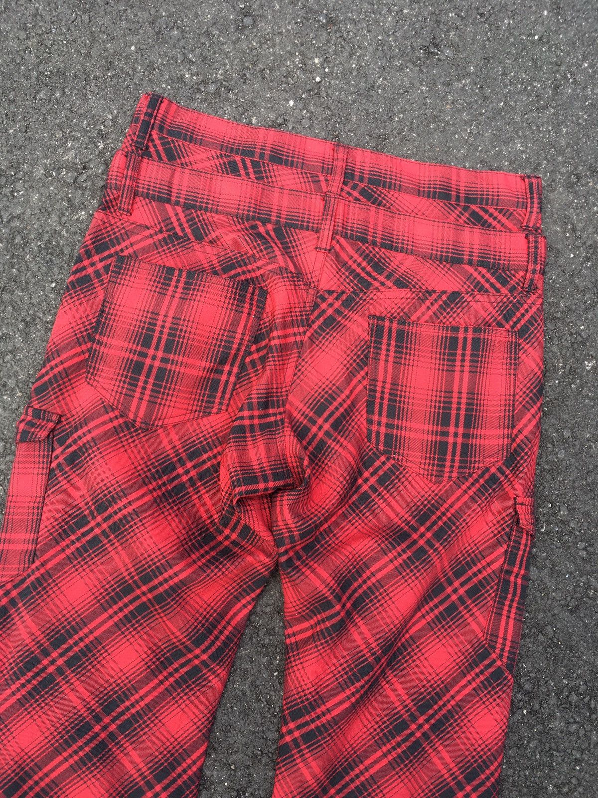 Japanese Brand × Seditionaries × Tornado Mart DOUBLE WAIST TARTAN DOUBLEFOCUS CARGO POCKET PANTS Size US 33 - 6 Thumbnail