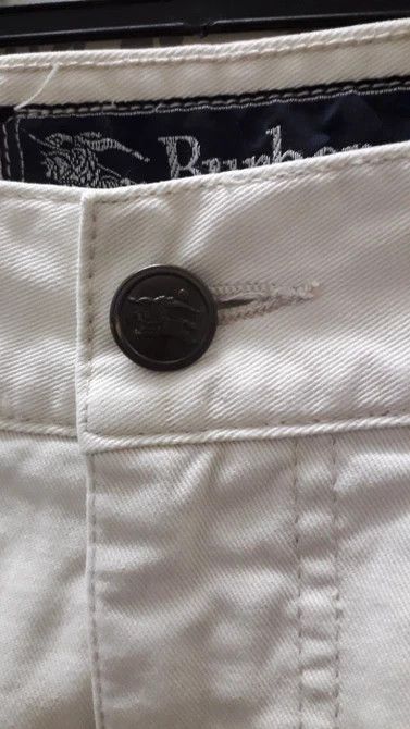 Burberry BURBERRY WHITE PANTS Size US 34 / EU 50 - 8 Thumbnail