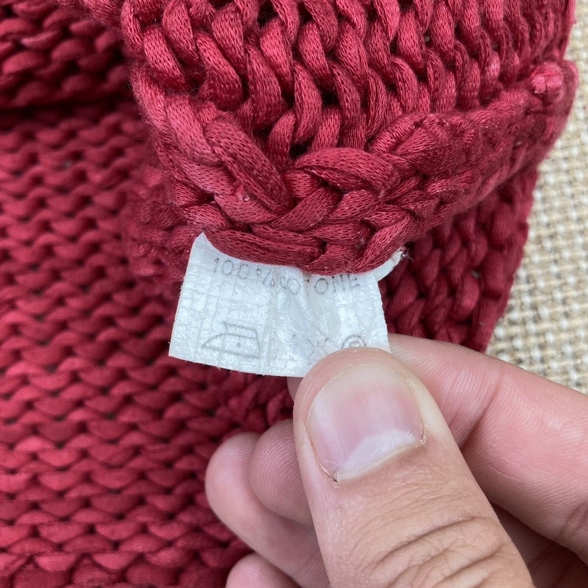 Jil Sander × Vintage Vintage Jil Sander+ red knitted sweater Size M / US 6-8 / IT 42-44 - 7 Thumbnail