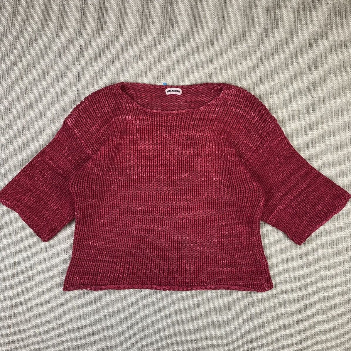 Jil Sander × Vintage Vintage Jil Sander+ red knitted sweater Size M / US 6-8 / IT 42-44 - 1 Thumbnail
