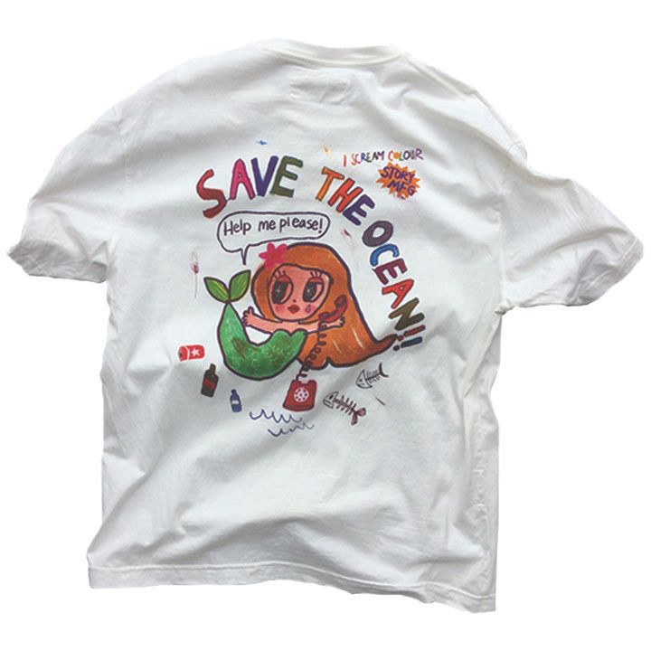 Story MFG Grateful Long Sleeve T-Shirt Ecru | SOMEWHERE®