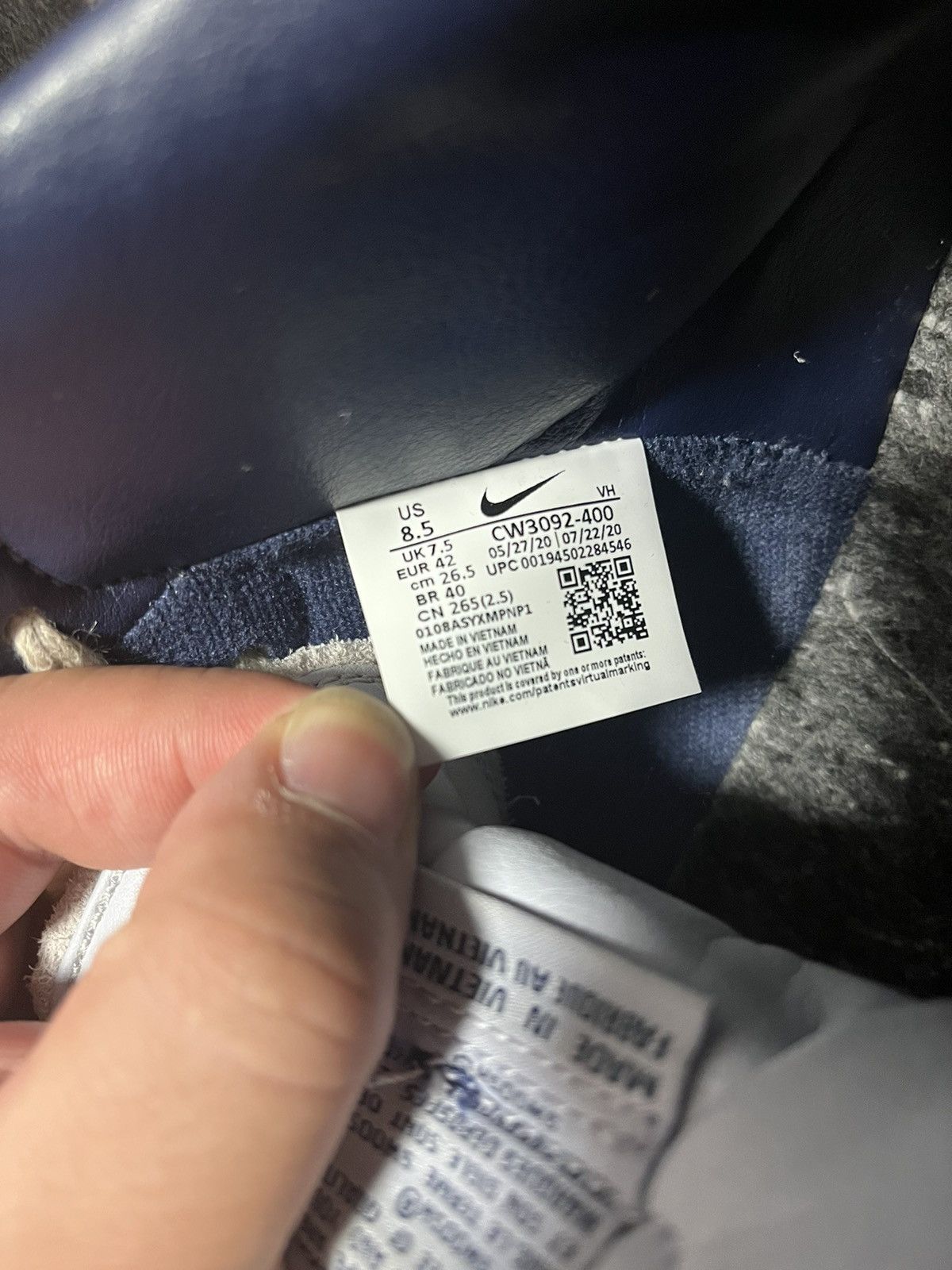 Nike × Notre Notre X Nike Dunk High Top Midnight Navy Suede VERY WORN Size US 8.5 / EU 41-42 - 6 Thumbnail
