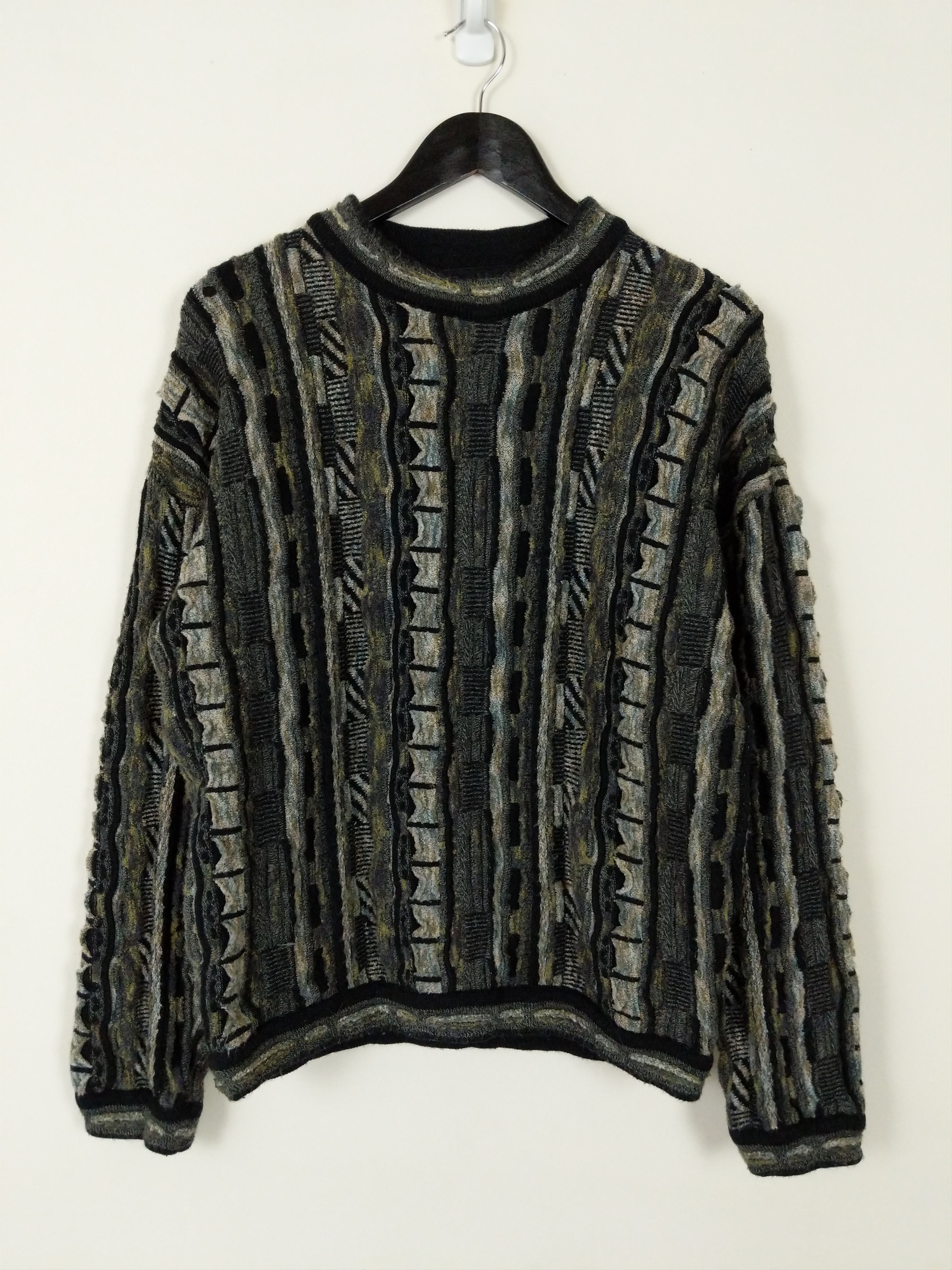 Vintage 90s Coogi-Inspired retailer Chunky Knit Grandpa Sweater