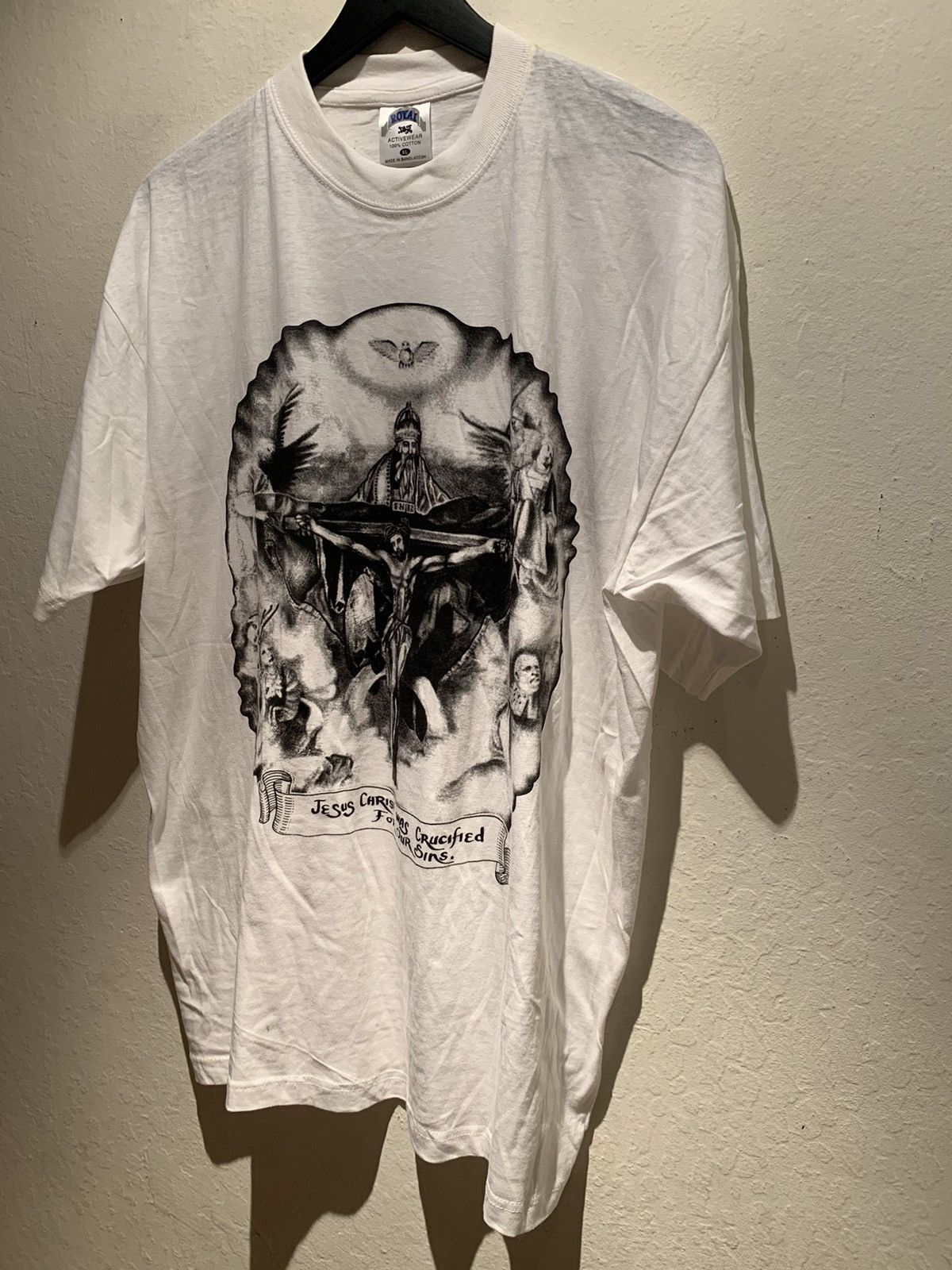 *RARE* Vintage Jesus Christ Crucifixion For Sins T-Shirt XL