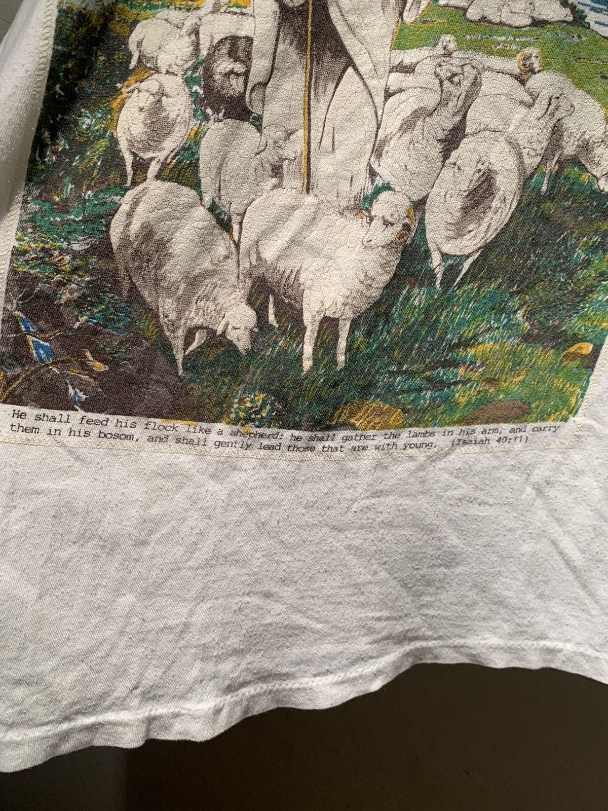 Other × Vintage *RARE* Vintage Jesus Is My Shepherd Single Stitch T-Shirt L Size US L / EU 52-54 / 3 - 3 Thumbnail