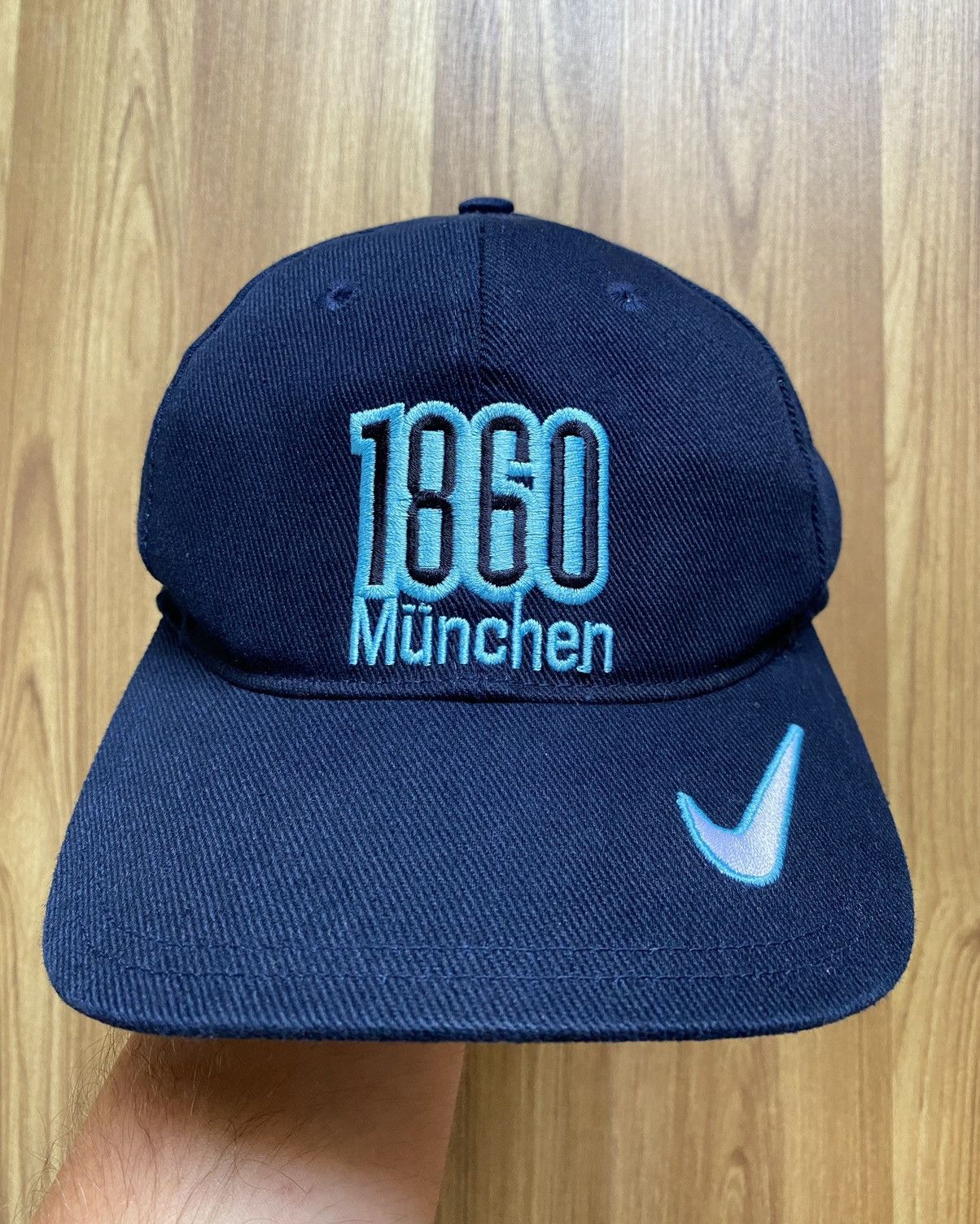 Nike Vintage 90s Nike Munchen 1860 Cap Hat PSG Real Borussia Size ONE SIZE - 1 Thumbnail