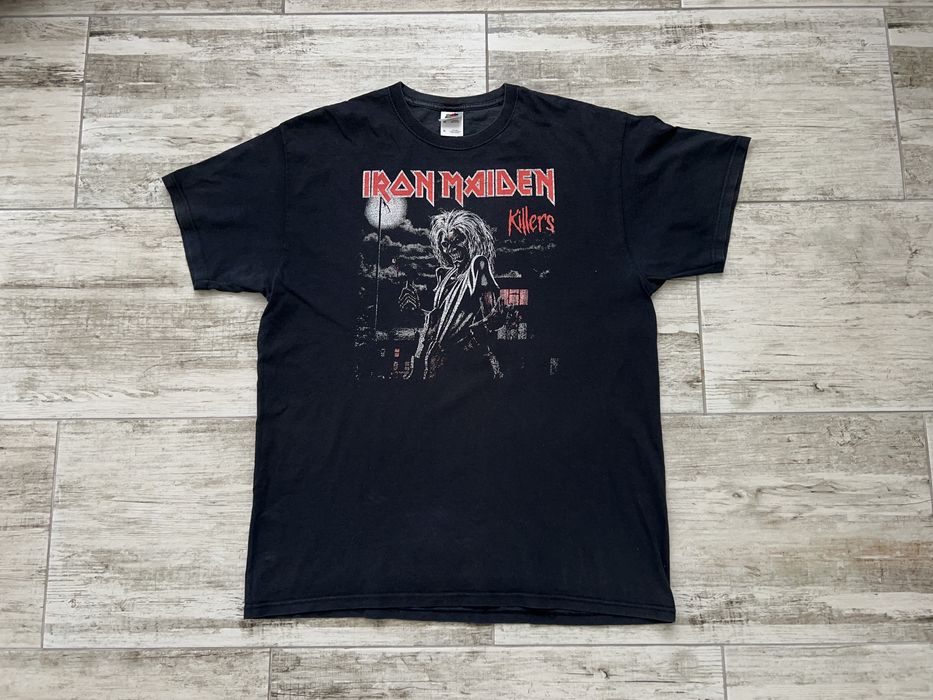 Iron Maiden Mens Iron Maiden Killers Black Cotton T Shirt Used Size XL ...