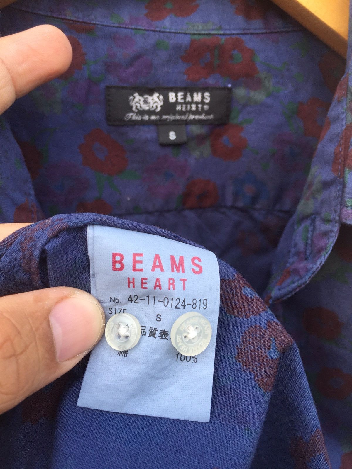 Beams Plus Beams Floral Button Up Shirts Size US S / EU 44-46 / 1 - 6 Thumbnail