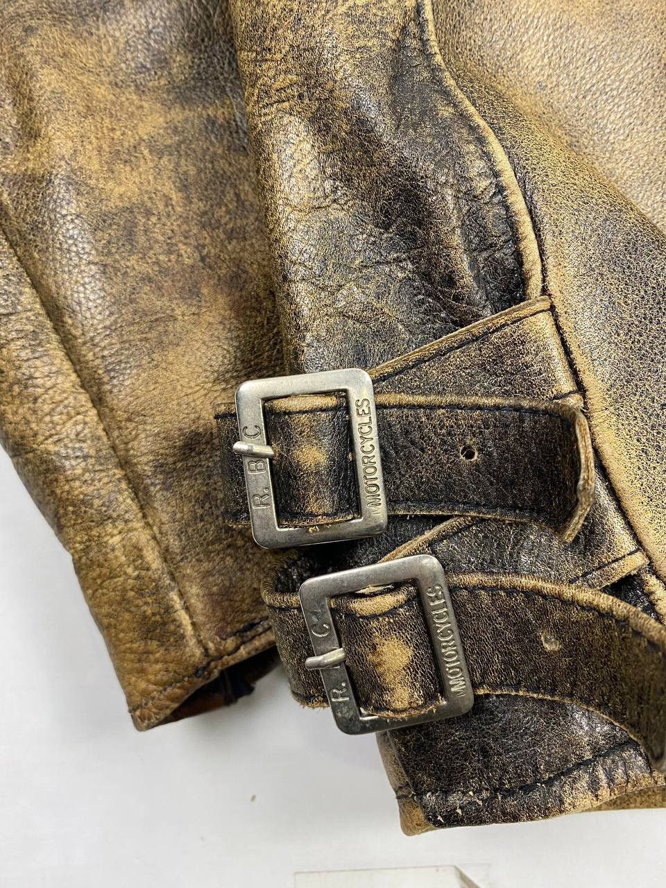 Designer × Vintage RBC Patina Leather Jacket Size US M / EU 48-50 / 2 - 6 Thumbnail