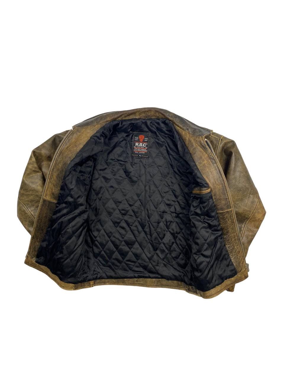 Designer × Vintage RBC Patina Leather Jacket Size US M / EU 48-50 / 2 - 3 Thumbnail