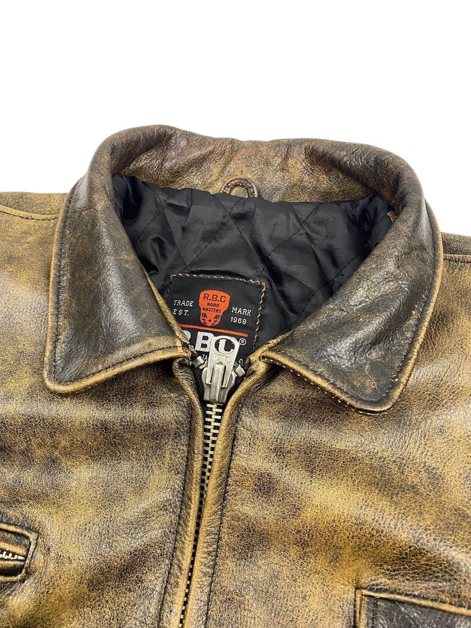 Designer × Vintage RBC Patina Leather Jacket Size US M / EU 48-50 / 2 - 5 Thumbnail