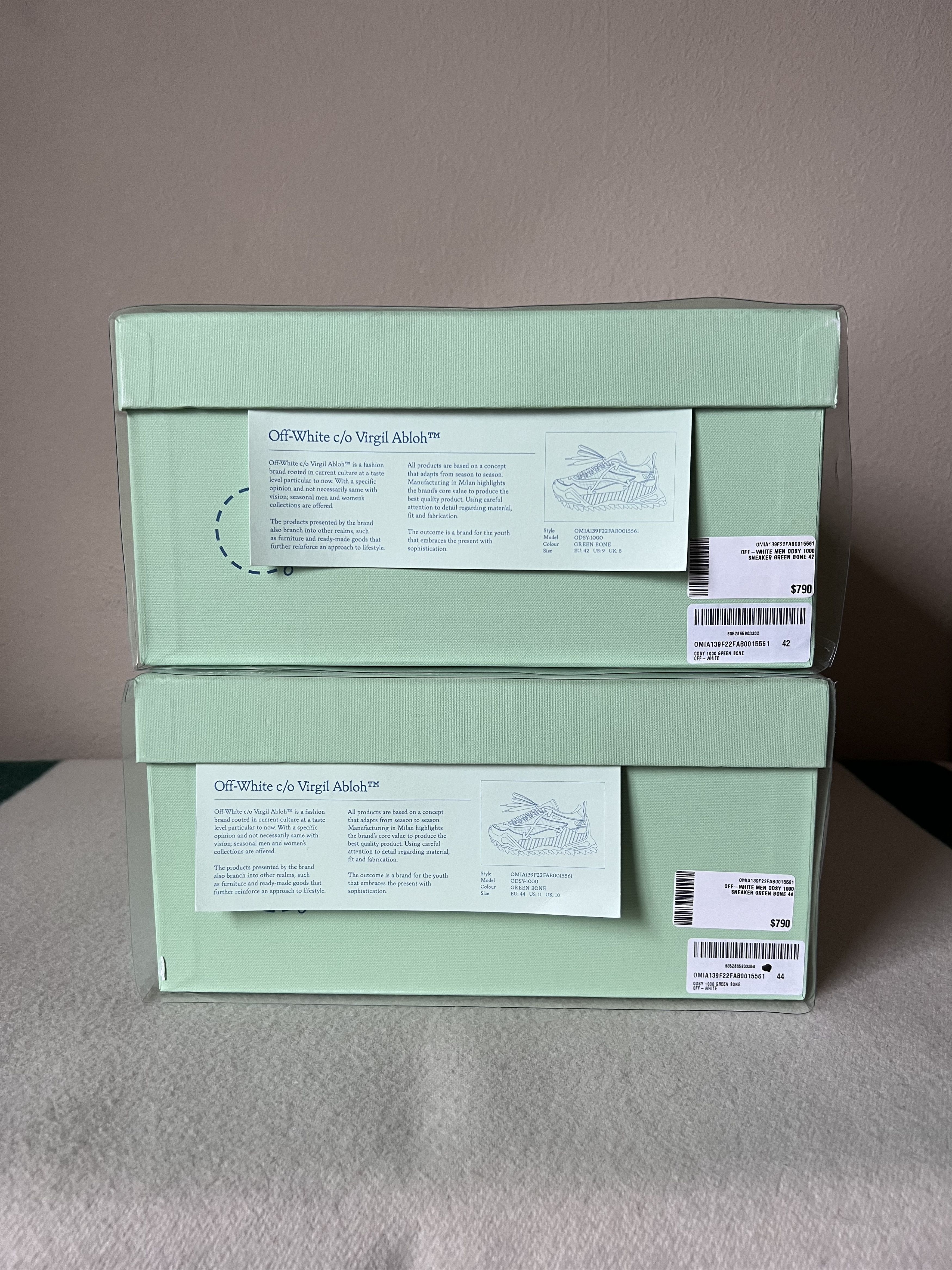 Off-White Off White ODSY 1000 in Green Bone Size US 9.5 / EU 42-43 - 11 Thumbnail