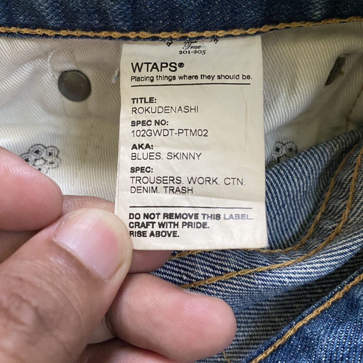 Wtaps RARE WTAPS ROKUDENASHI JEANS Size US 31 - 10 Thumbnail