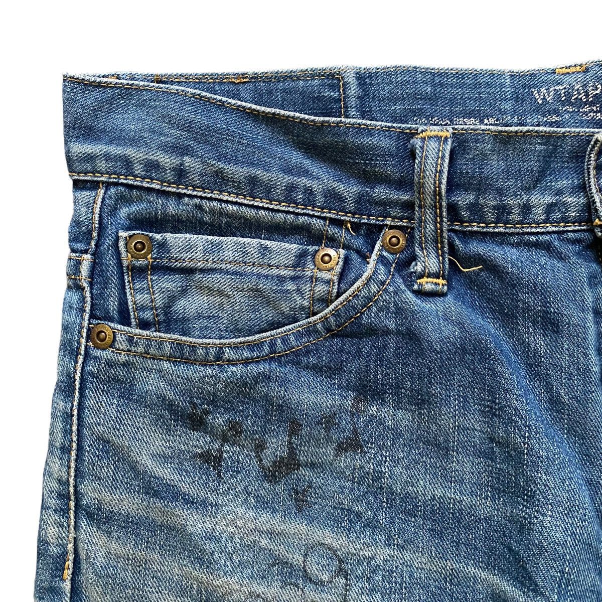 Wtaps RARE WTAPS ROKUDENASHI JEANS Size US 31 - 6 Thumbnail