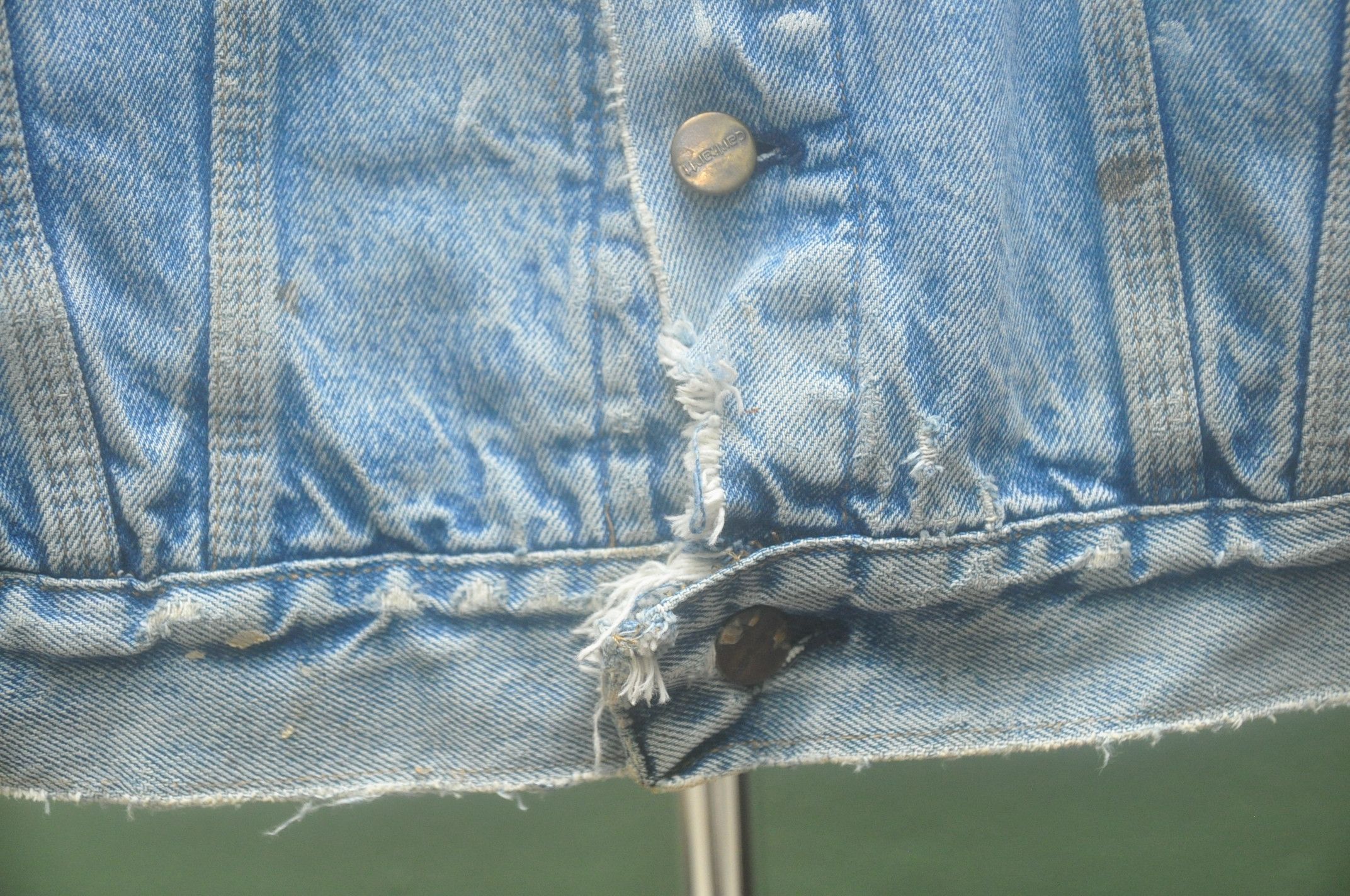 Carhartt × Japanese Brand × Vintage Vintage Carhatt 60s 70s Denim Jacket Travis Scott Style Size US L / EU 52-54 / 3 - 8 Thumbnail