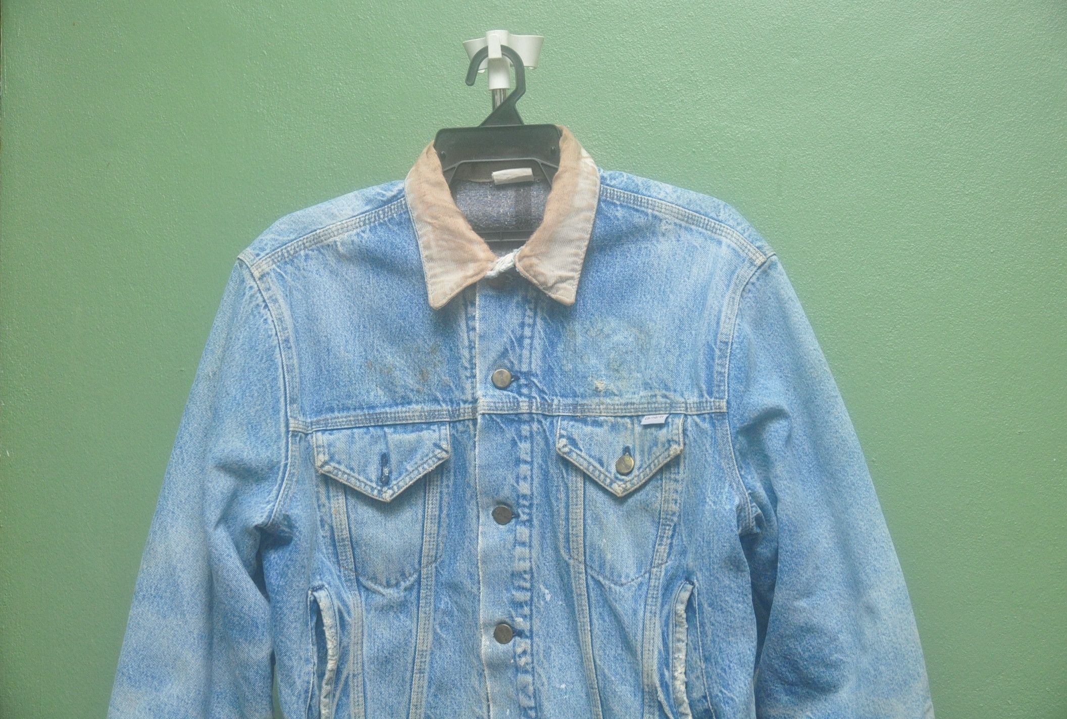 Carhartt × Japanese Brand × Vintage Vintage Carhatt 60s 70s Denim Jacket Travis Scott Style Size US L / EU 52-54 / 3 - 6 Thumbnail