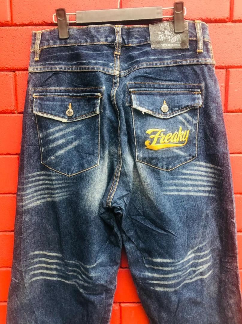Japanese Brand Vintage Freaky Hip Hop Japanese Designer Fashion Style Size US 33 - 5 Thumbnail