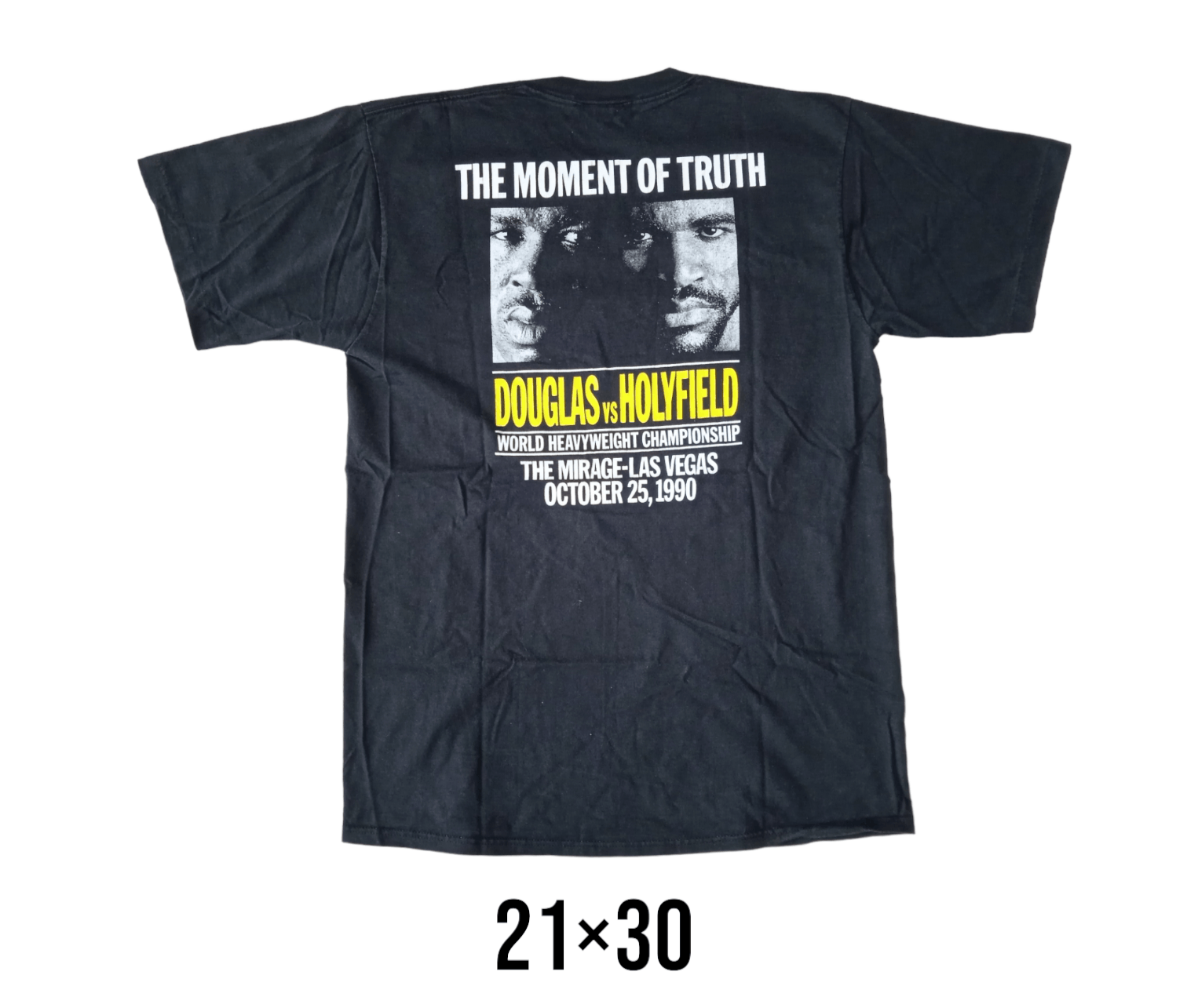 Vintage Vintage 90s Douglas vs Holyfield Boxing T Shirt Size US XL / EU 56 / 4 - 1 Thumbnail