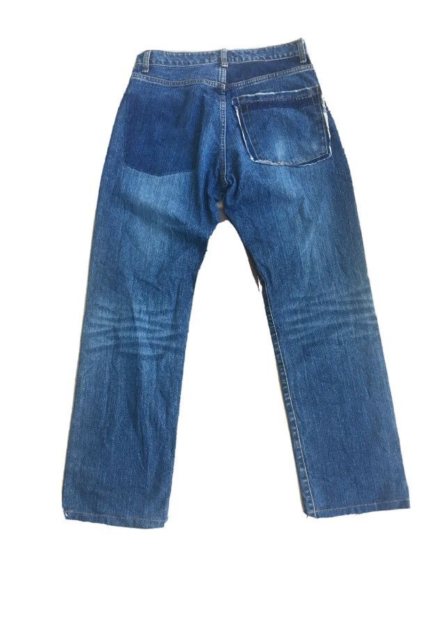 If Six Was Nine × Le Grande Bleu (L.G.B.) × Tornado Mart FLARED JORGE MARTIN DISTRESSED DENIM JEANS PANTS Size US 30 / EU 46 - 3 Thumbnail