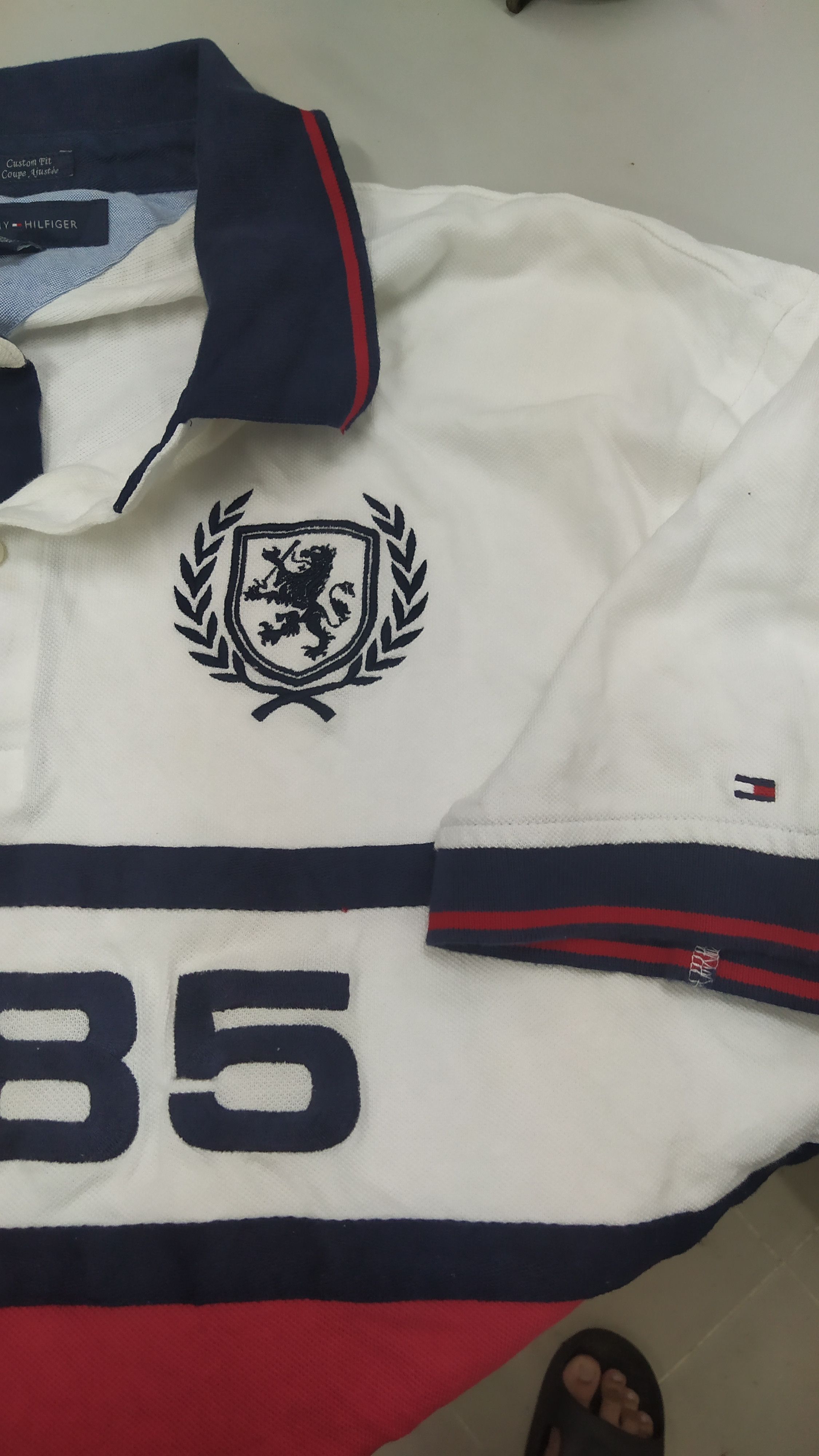 Tommy Hilfiger Tommy Hilfiger Vintage Polo Shirt Size US XXL / EU 58 / 5 - 3 Thumbnail