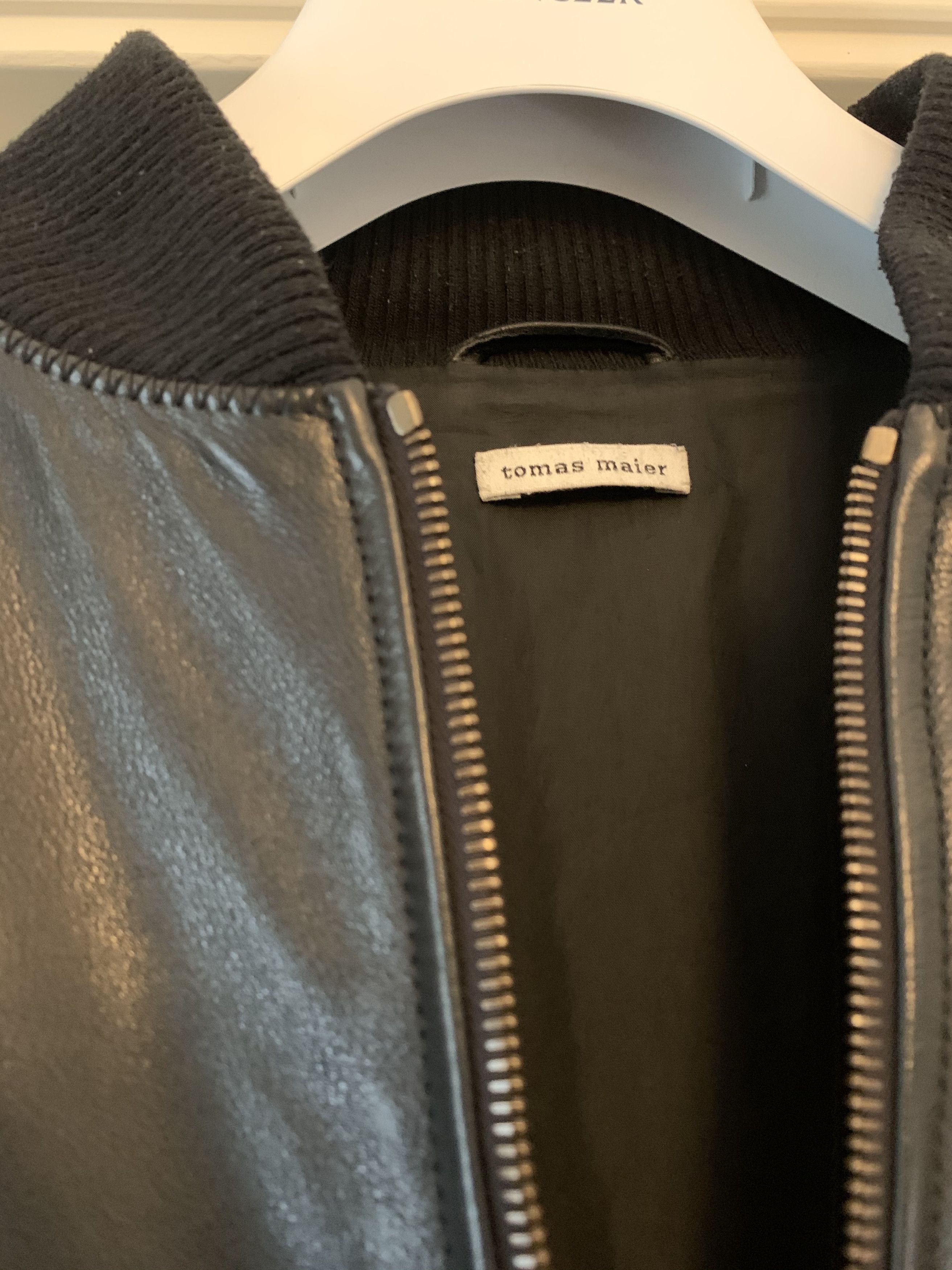Tomas Maier Leather Bomber Jacket Size US M / EU 48-50 / 2 - 2 Thumbnail