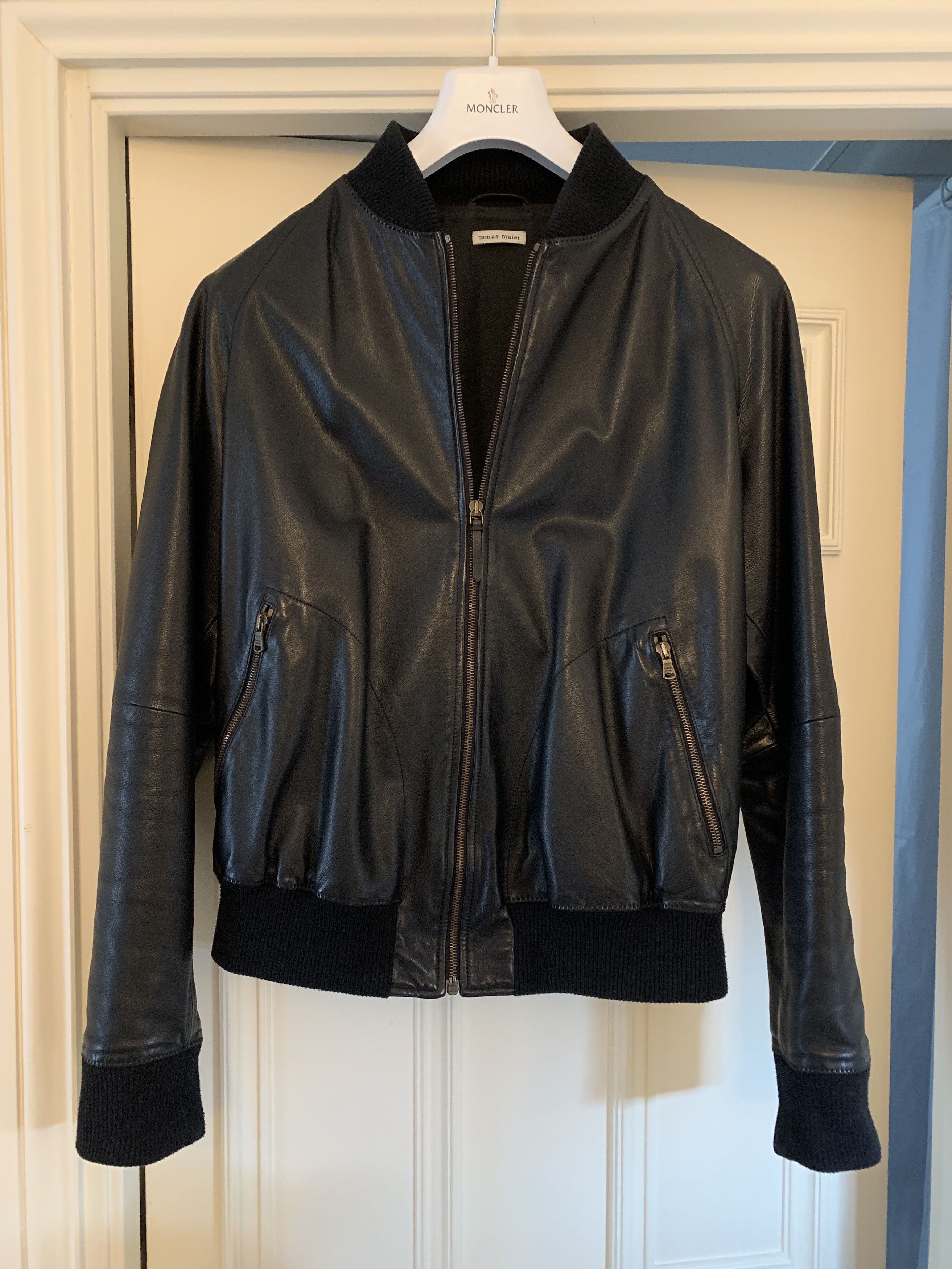 Leather Bomber Jacket