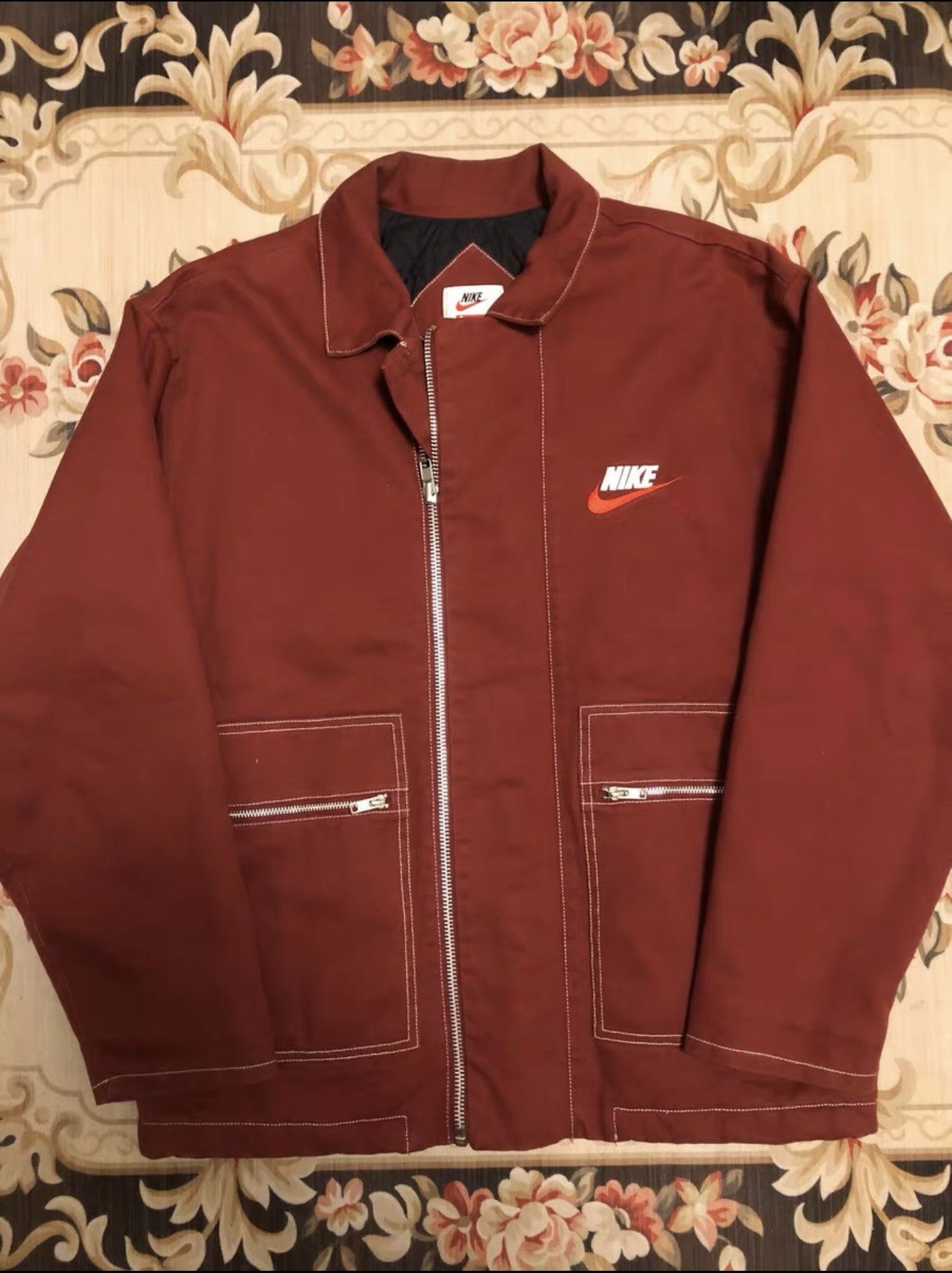 Nike Supreme Double Zip Quilted Work Jacket | Grailed