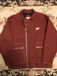 Supreme x nike double hot sale zip quilted work jacket