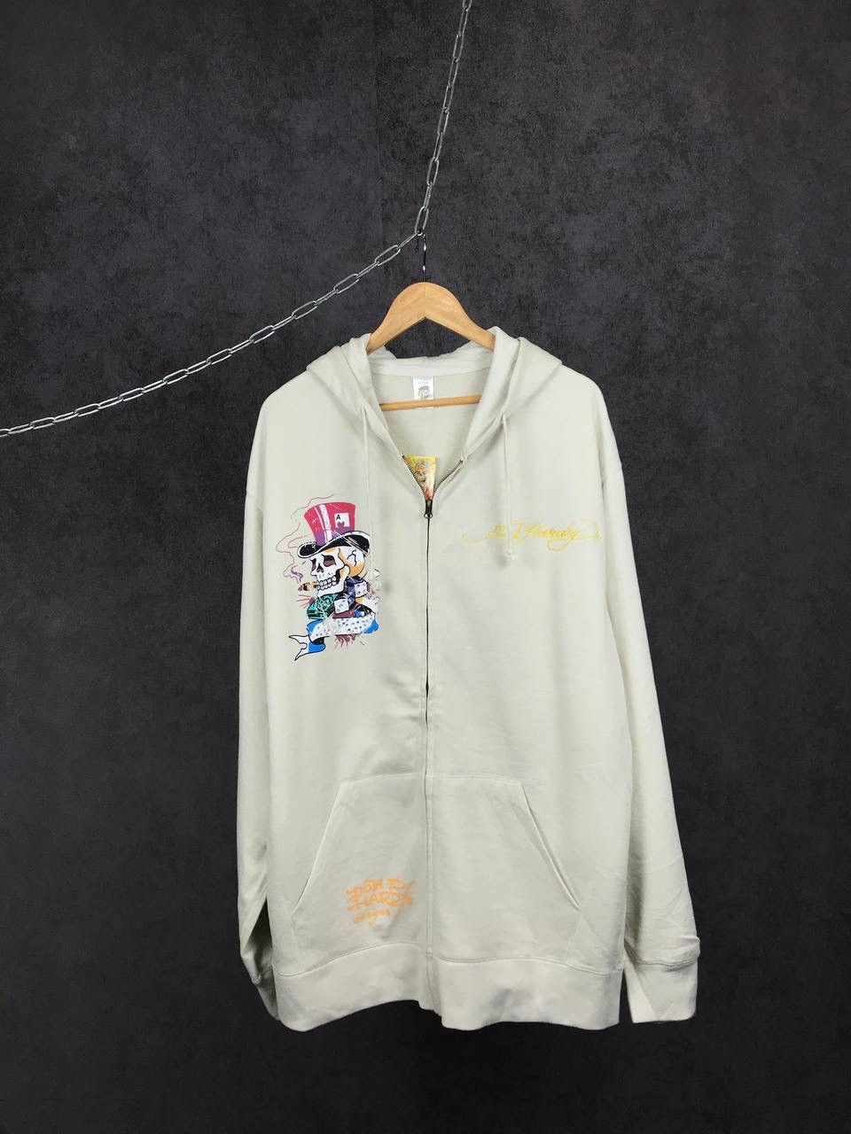 Christian Audigier Ed Hardy luxury designer overprinted crazy hoodie Size US XXL / EU 58 / 5 - 1 Thumbnail