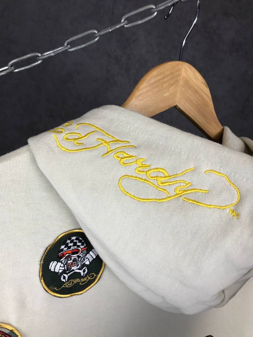 Christian Audigier Ed Hardy luxury designer crazy overprinted hoodie Size US XXL / EU 58 / 5 - 6 Thumbnail