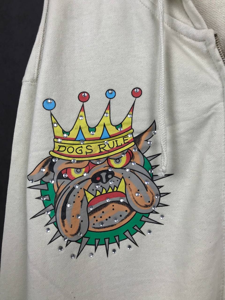 Christian Audigier Ed Hardy luxury designer crazy overprinted hoodie Size US XXL / EU 58 / 5 - 11 Thumbnail