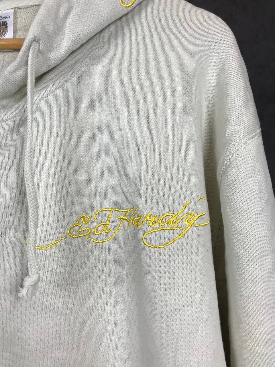 Christian Audigier Ed Hardy luxury designer crazy overprinted hoodie Size US XXL / EU 58 / 5 - 5 Thumbnail
