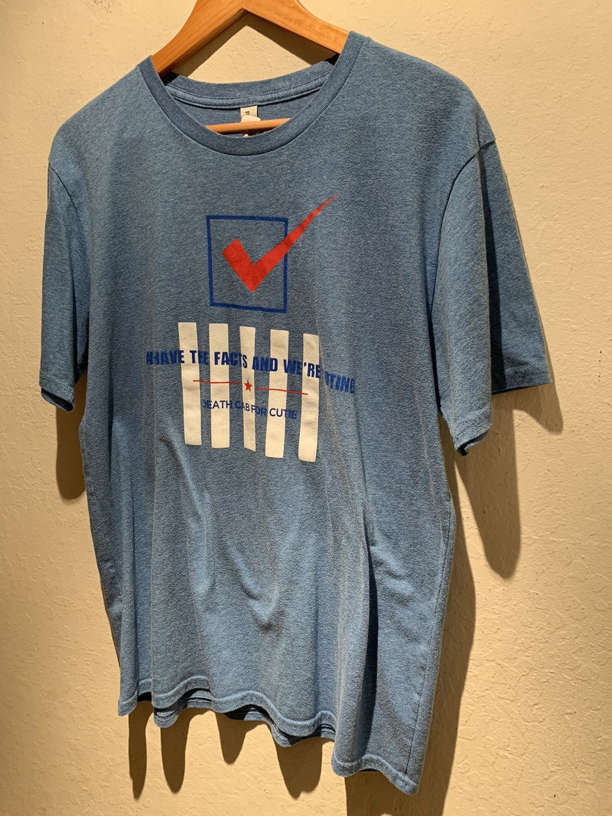 Band Tees *RARE* Death Cab For Cutie We Have Facts & Were Voting Shirt Size US L / EU 52-54 / 3 - 1 Thumbnail