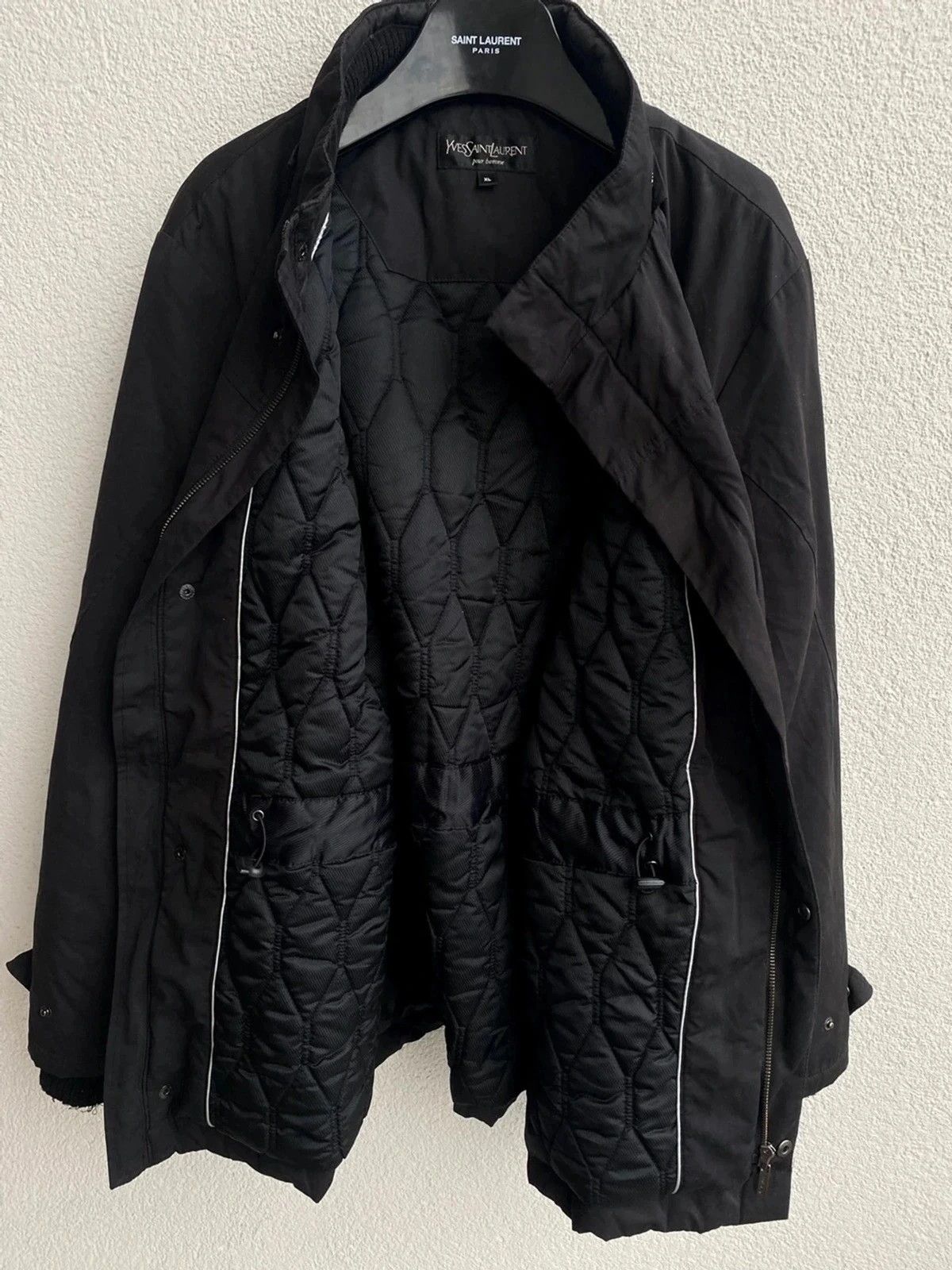 Yves Saint Laurent Warm YSL Jacket Parka Black Winter Size US M / EU 48-50 / 2 - 8 Thumbnail