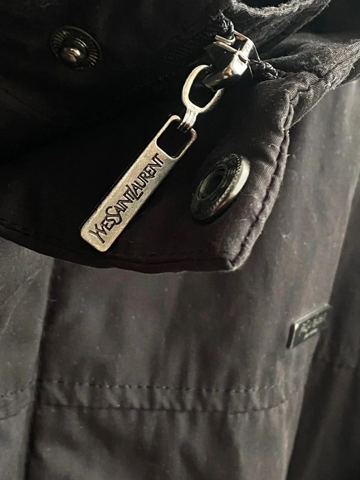 Yves Saint Laurent Warm YSL Jacket Parka Black Winter Size US M / EU 48-50 / 2 - 4 Thumbnail