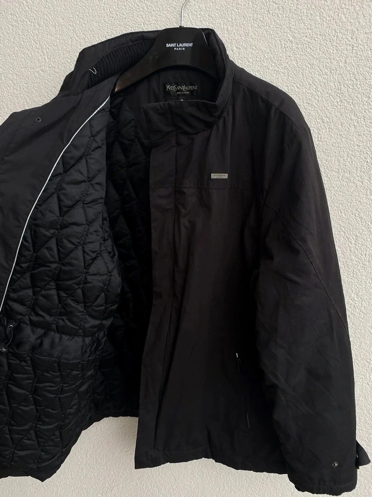 Yves Saint Laurent Warm YSL Jacket Parka Black Winter Size US M / EU 48-50 / 2 - 1 Thumbnail