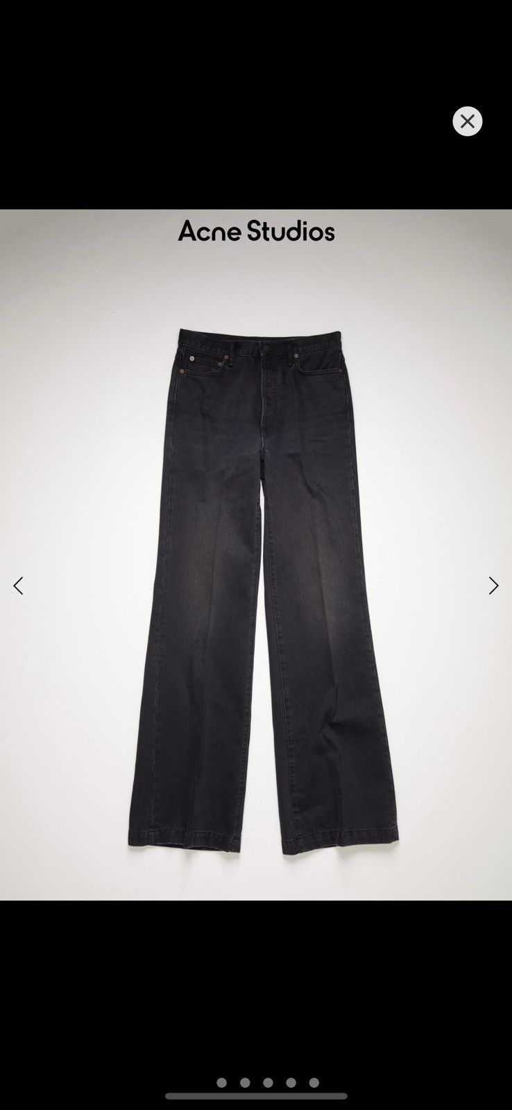 Acne Studios Acne studios 1978 ”Vintage Black” | Grailed