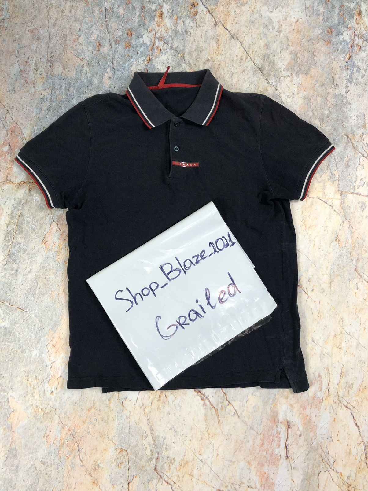 Prada Prada navy polo Size US M / EU 48-50 / 2 - 2 Thumbnail