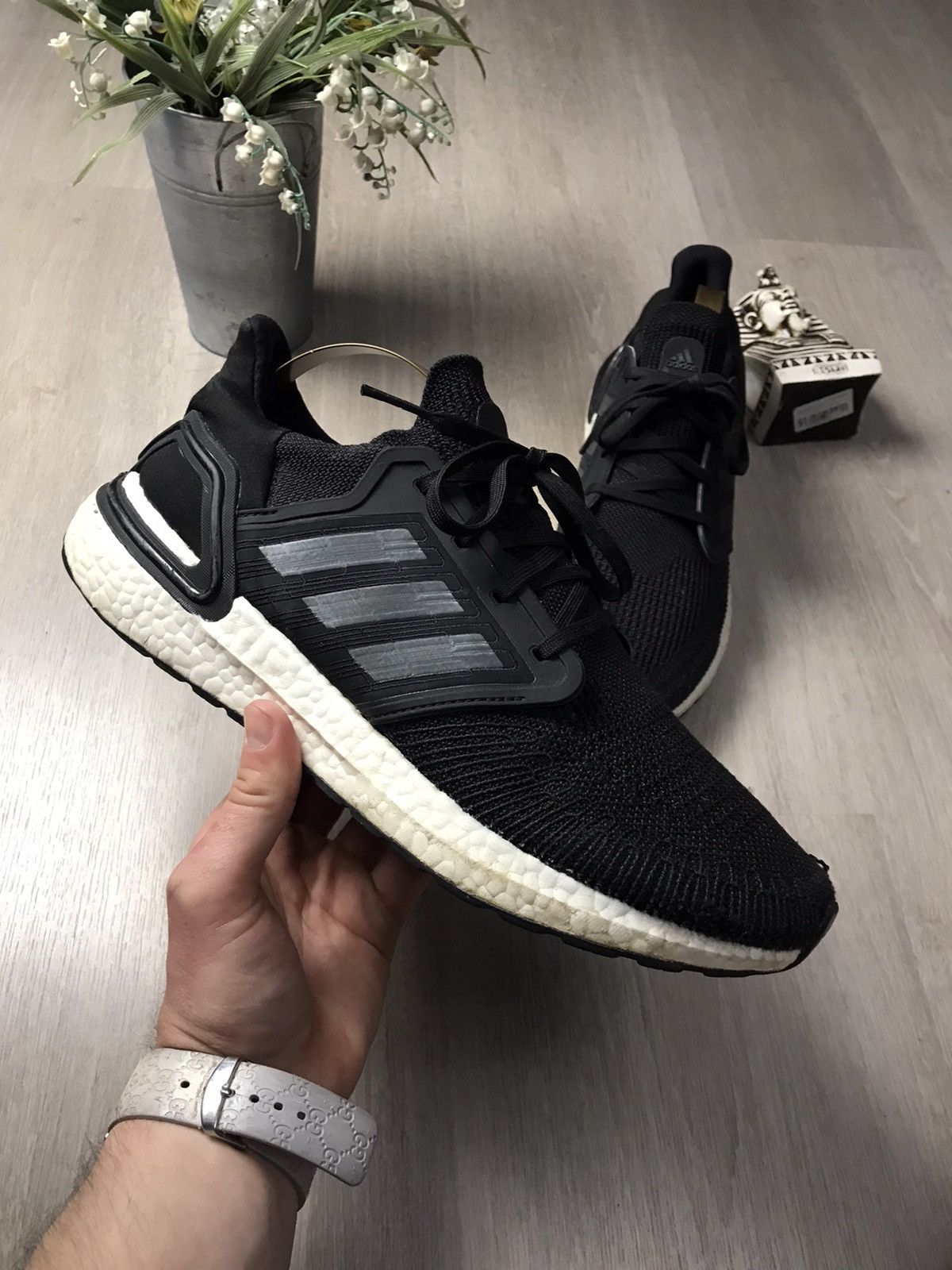 Adidas Adidas Ultra Boost 20 black size 10 Size US 10 / EU 43 - 3 Thumbnail
