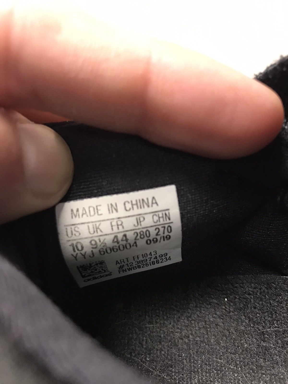 Adidas Adidas Ultra Boost 20 black size 10 Size US 10 / EU 43 - 8 Thumbnail