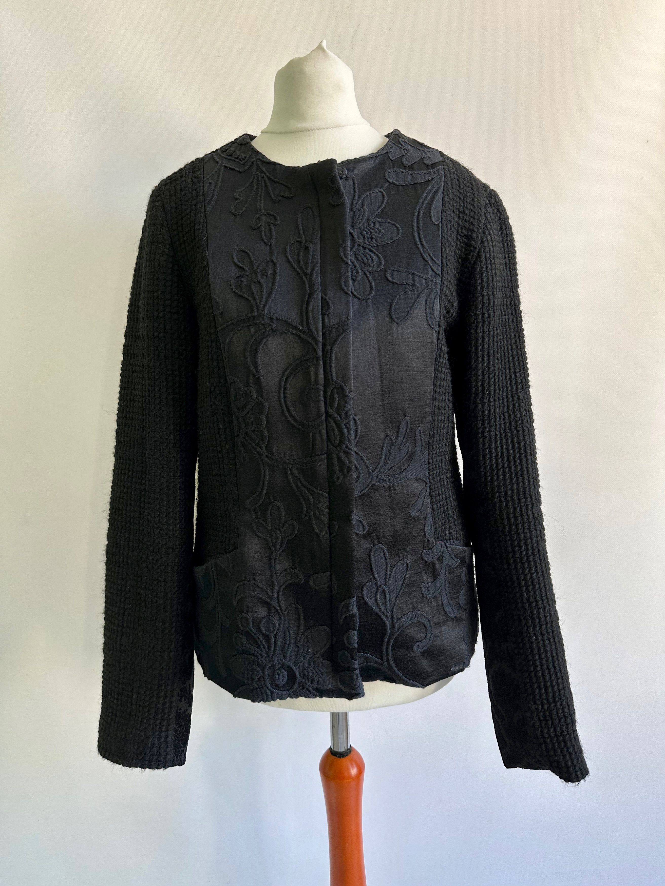 Christian Lacroix Desigual by Christian Lacroix full zip black jacket Size M / US 6-8 / IT 42-44 - 2 Thumbnail