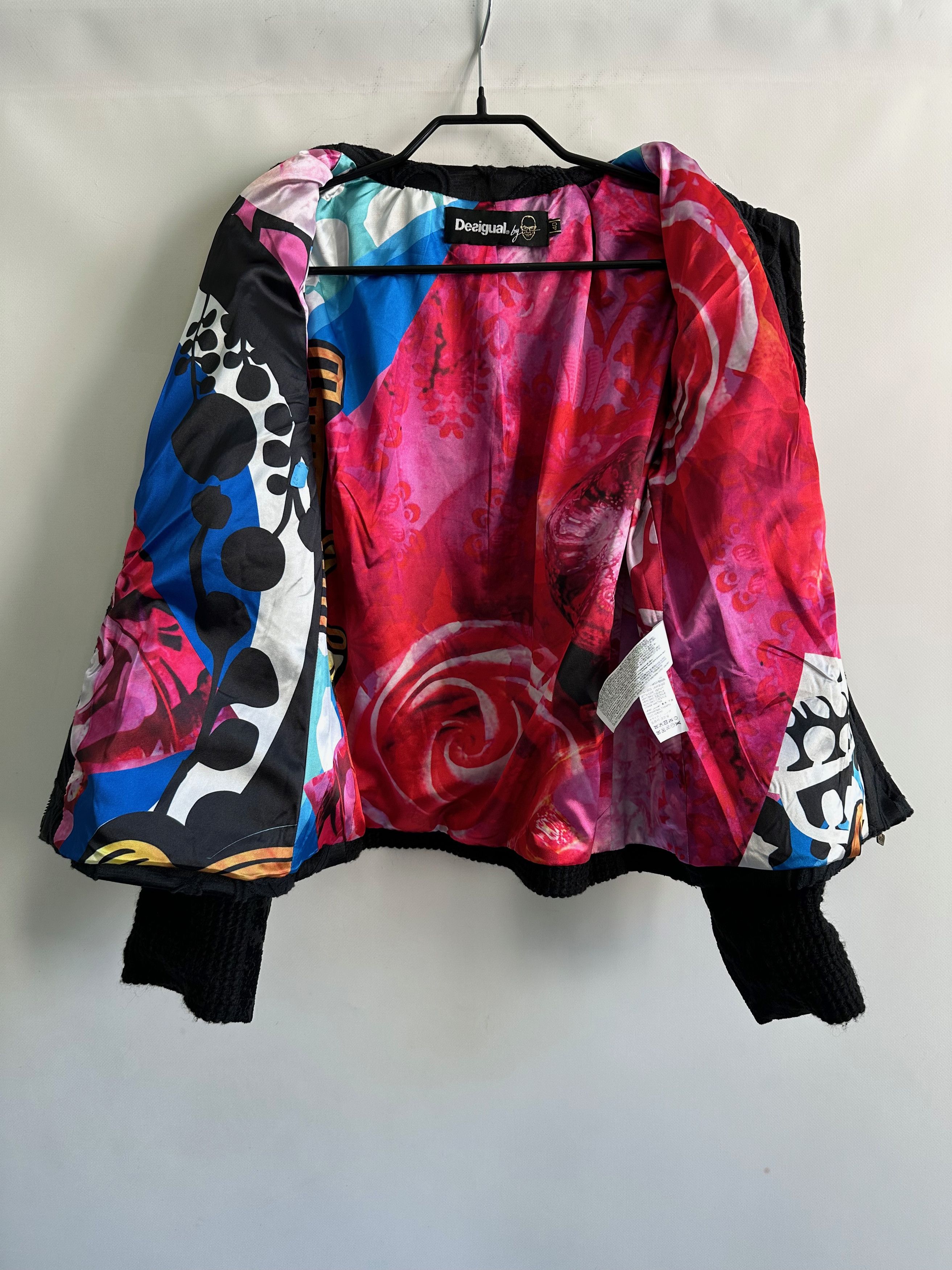 Christian Lacroix Desigual by Christian Lacroix full zip black jacket Size M / US 6-8 / IT 42-44 - 8 Thumbnail