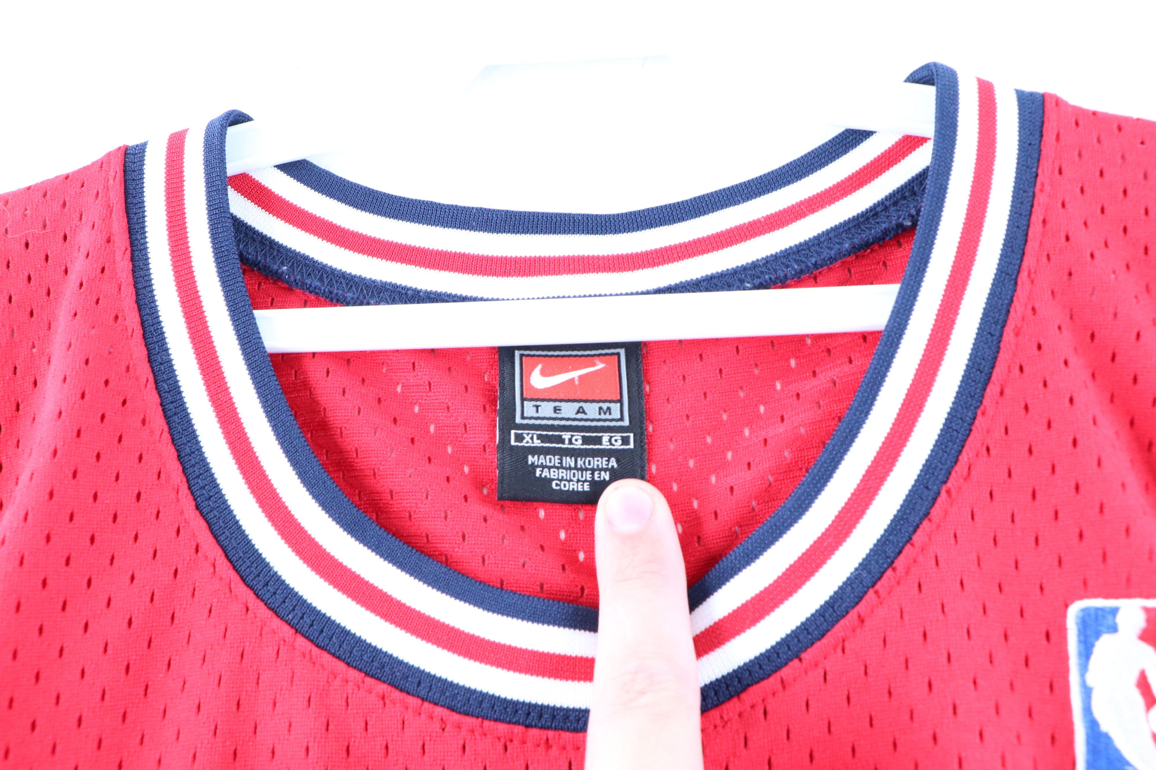 Nike Vintage Nike Rewind 1975 Detroit Pistons Ben Wallace Jersey Size US XL / EU 56 / 4 - 4 Thumbnail