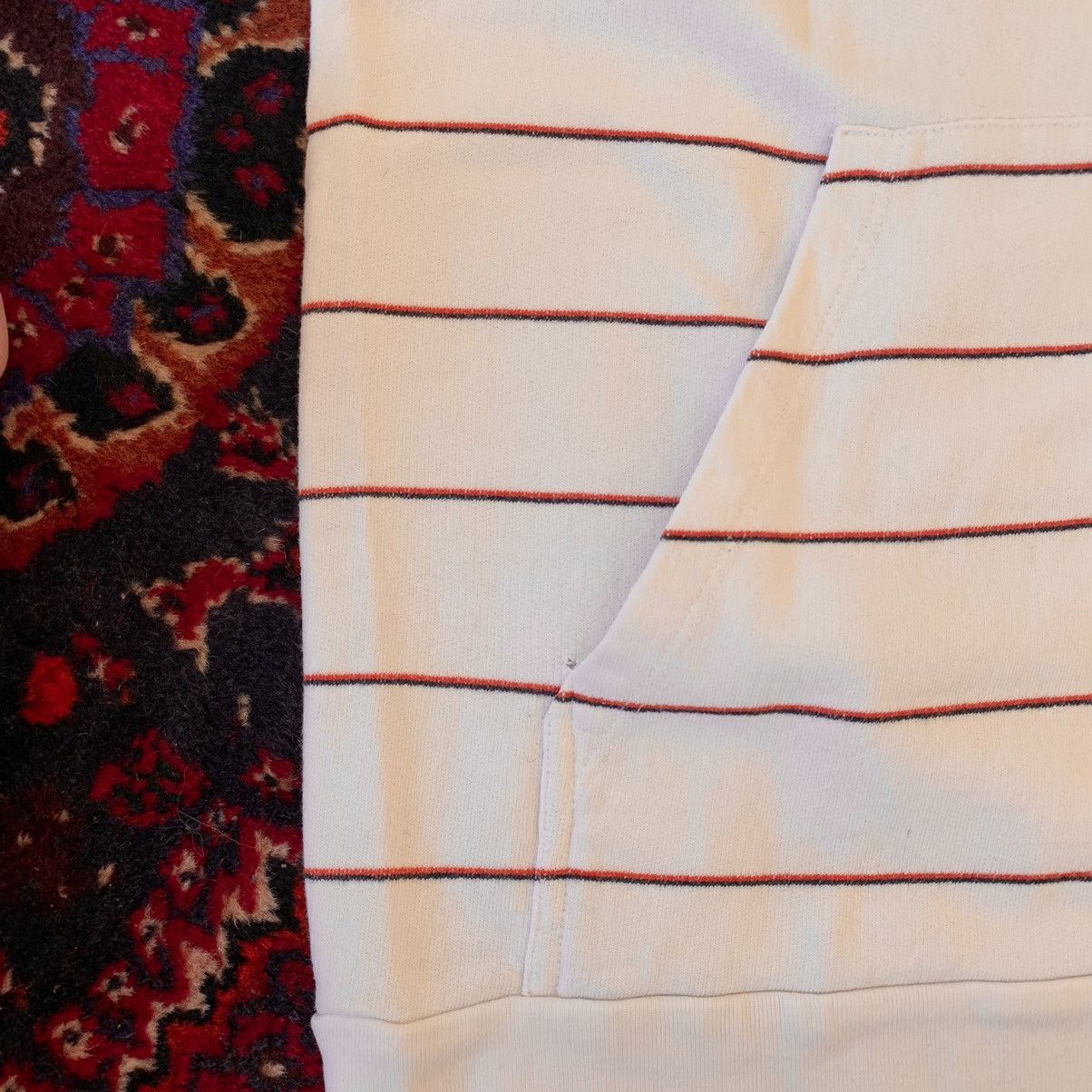 Raf Simons RAF Embroidery Stripe Hoodie Size US S / EU 44-46 / 1 - 13 Thumbnail