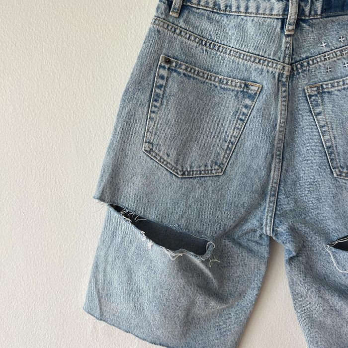 Ksubi womens denim light blue short jean brooklyn haze light blue Grailed