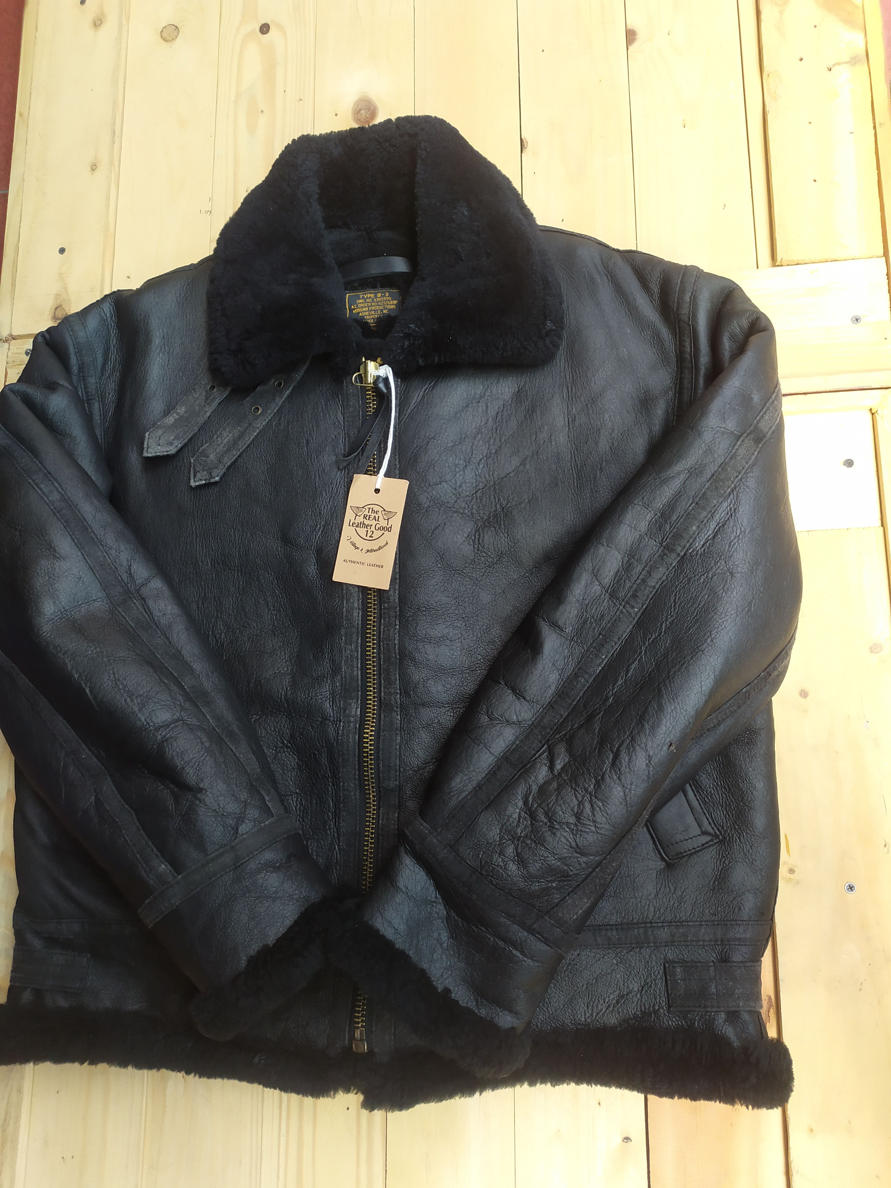 Other MORGAN PRODUCTIONS ASHEVILLE,NC LEATHER TYPE B3 JACKET Size US XXL / EU 58 / 5 - 4 Thumbnail