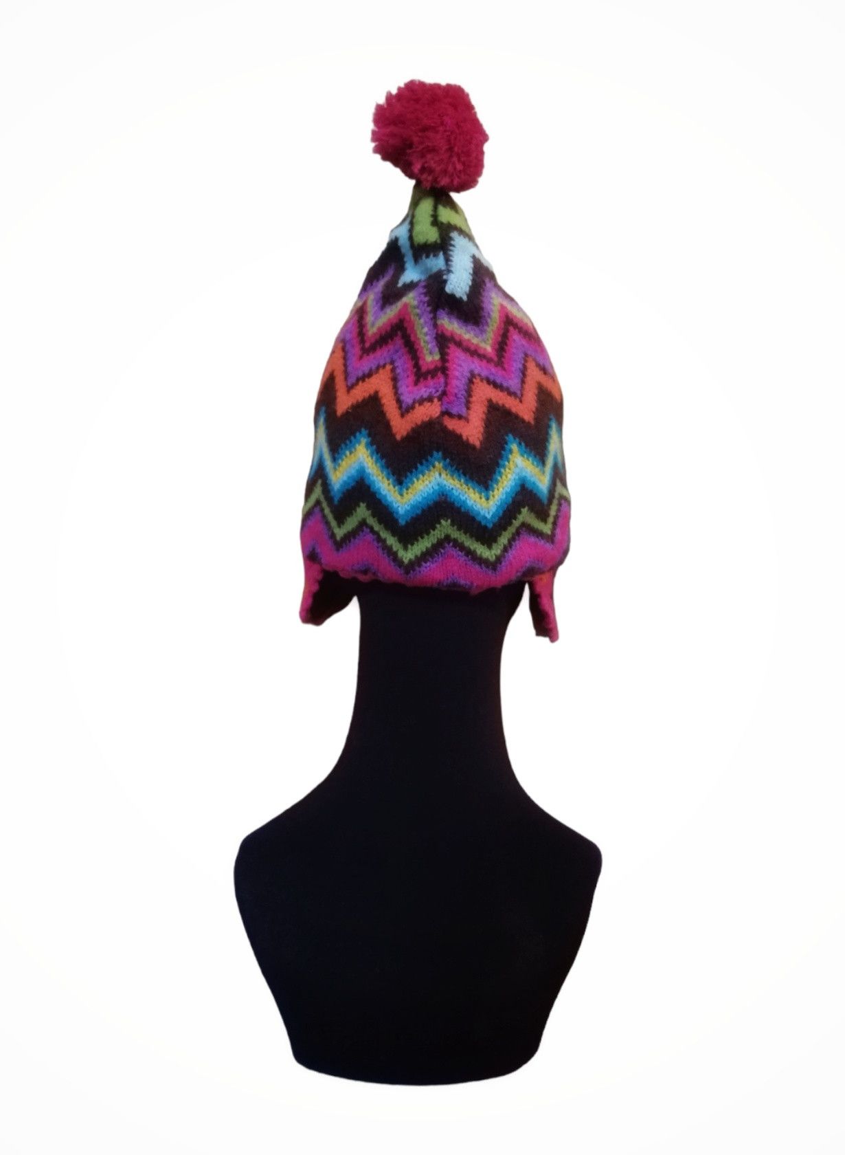 Native Vintage Native Knitting Beanie Earflap Hats Size ONE SIZE - 7 Thumbnail