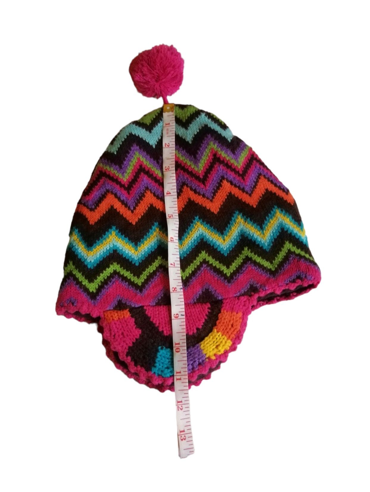 Native Vintage Native Knitting Beanie Earflap Hats Size ONE SIZE - 10 Thumbnail