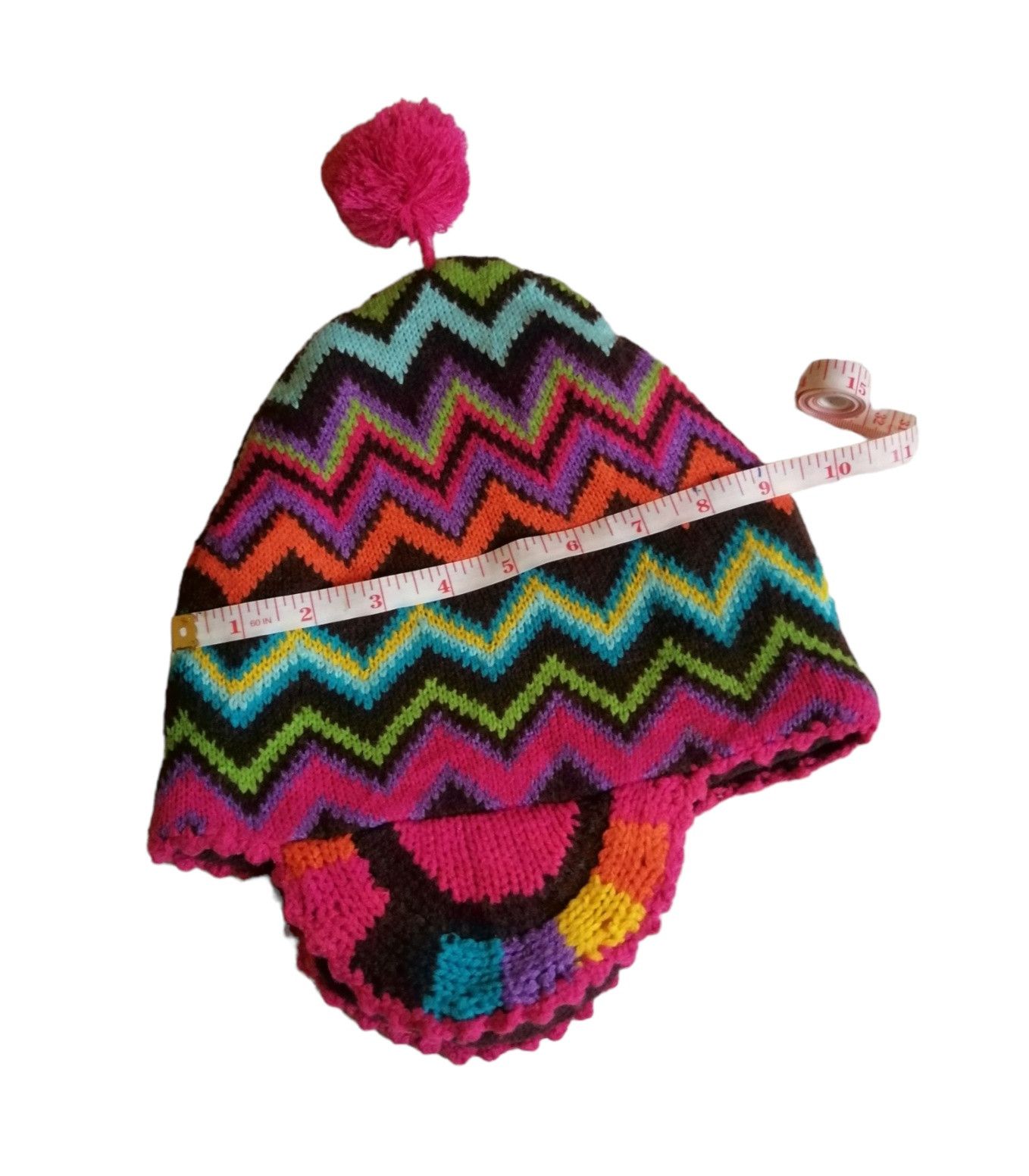 Native Vintage Native Knitting Beanie Earflap Hats Size ONE SIZE - 9 Thumbnail