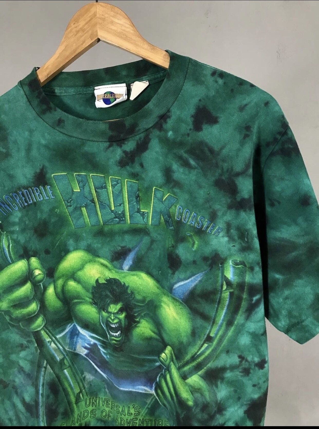 Marvel Comics Hulk universal studios vintage movie overprinted tee Size US S / EU 44-46 / 1 - 2 Thumbnail